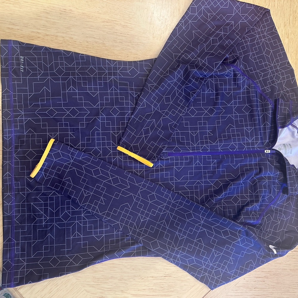 Nike Pro Purple and Gray Jacket